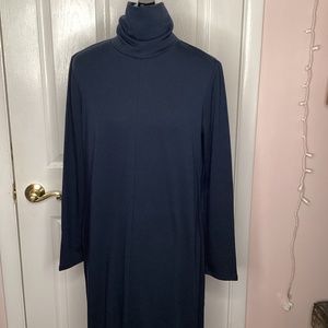 J.Jill blue turtleneck maxi dress Womens medium